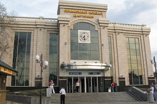 キエフの空港から市内への移動
